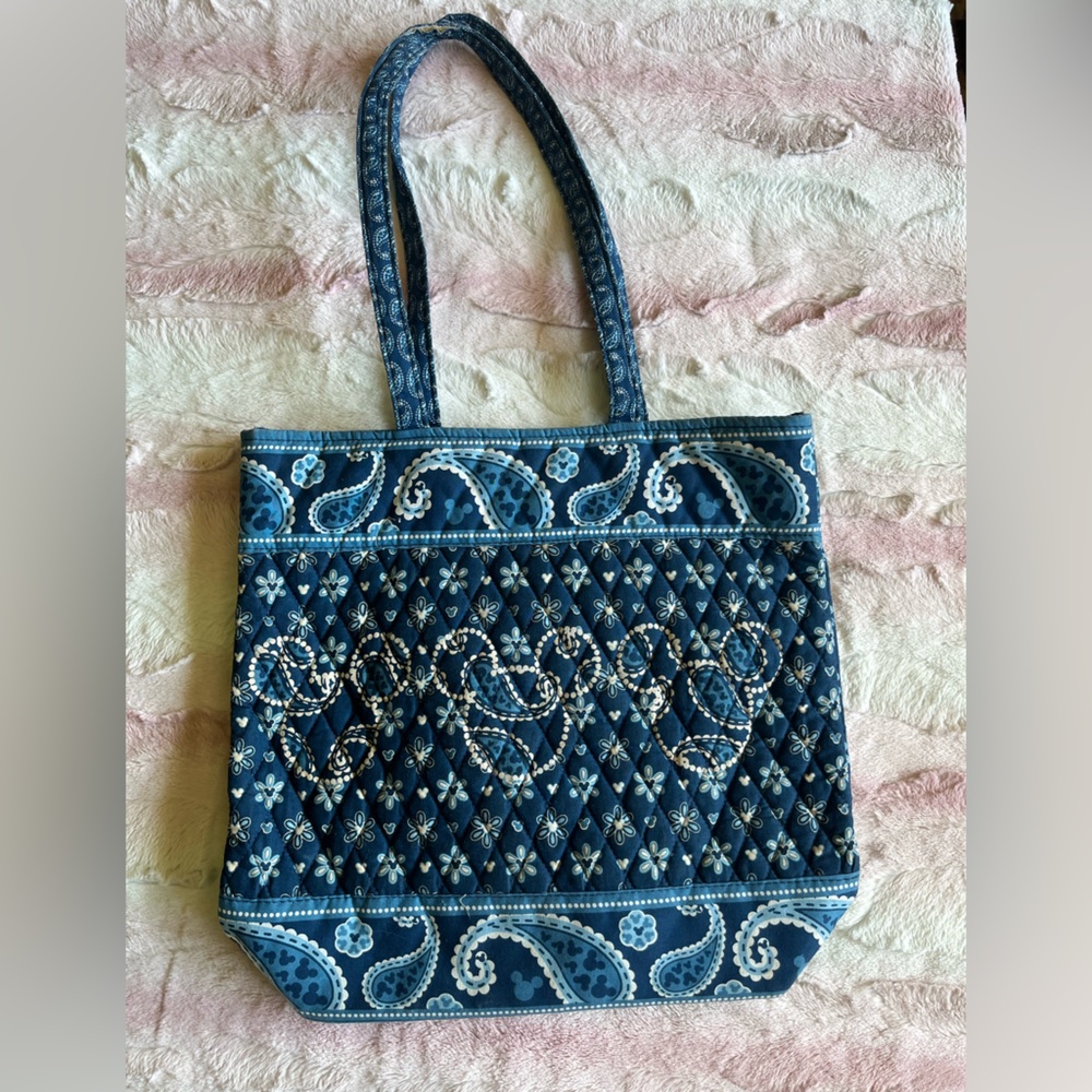 VeraBradley Disney Blue Paisley Quilted Design